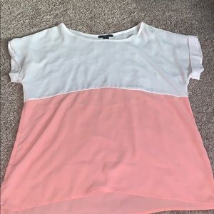 Two toned cream top